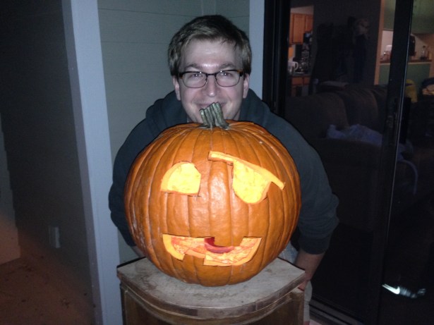 This is a pirate pumpkin. Arrgh!