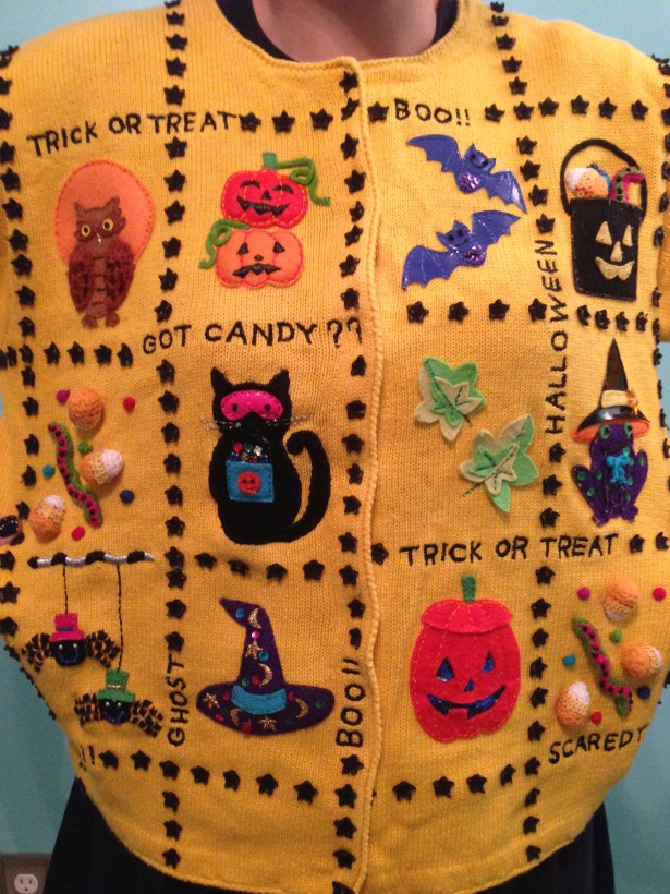 Yellow Halloween Sweater